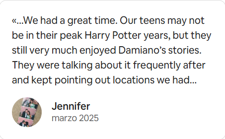 5-star Airbnb review for DS Tours London - Jennifer